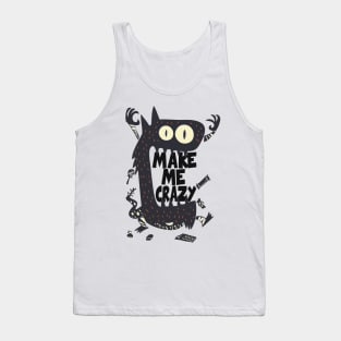 Crazy cat Tank Top